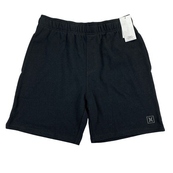 Hurley Other - Hurley Mens Icon Boxed Logo Solid Fleece Sweat Shorts Black S